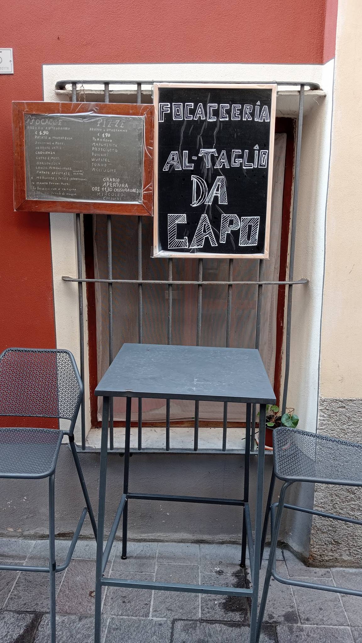 Menu di Focacceria da Capo 