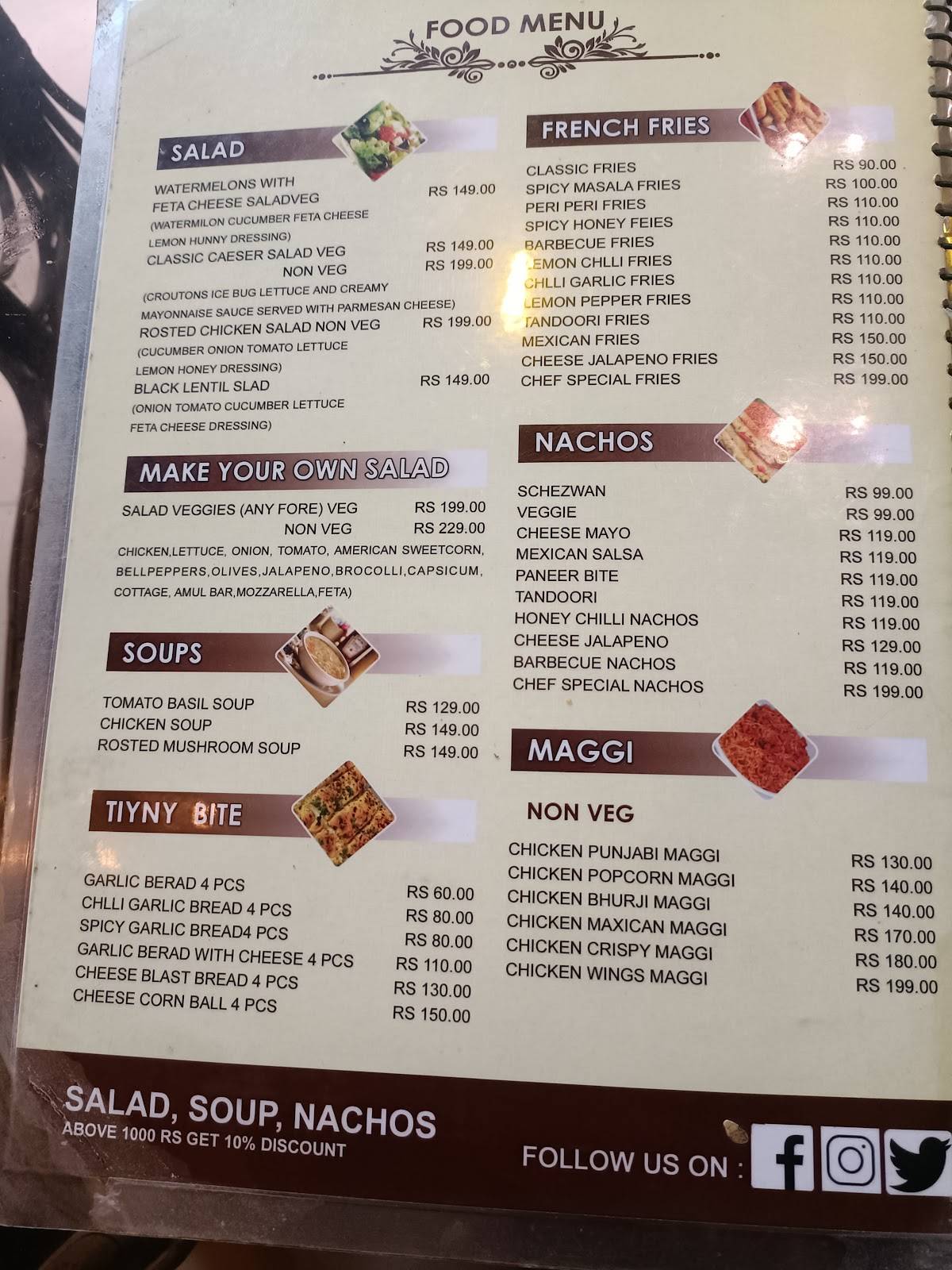 Food Costa menu