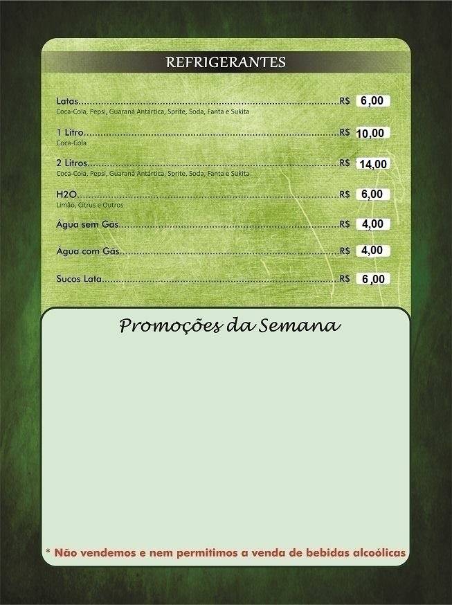 Frangalhos Largadão cardápio
