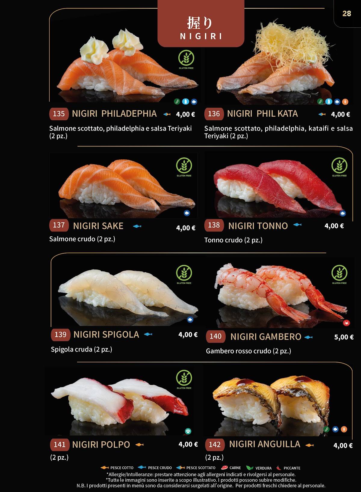 Menu di Gohan Modica - Ristorante Giapponese 