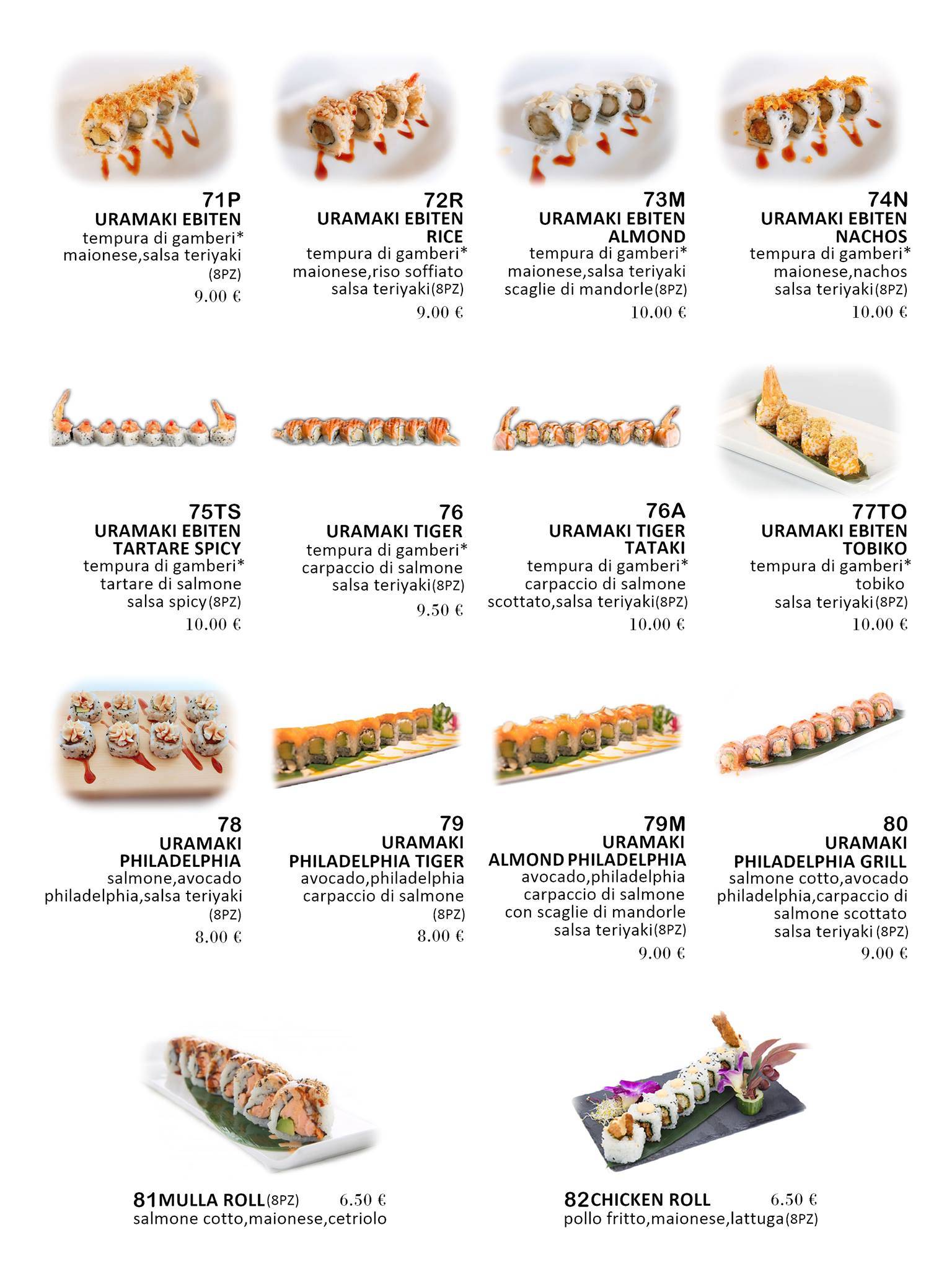 Menu di Gold Sushi - Japanese & Asian Fusion Restaurant 