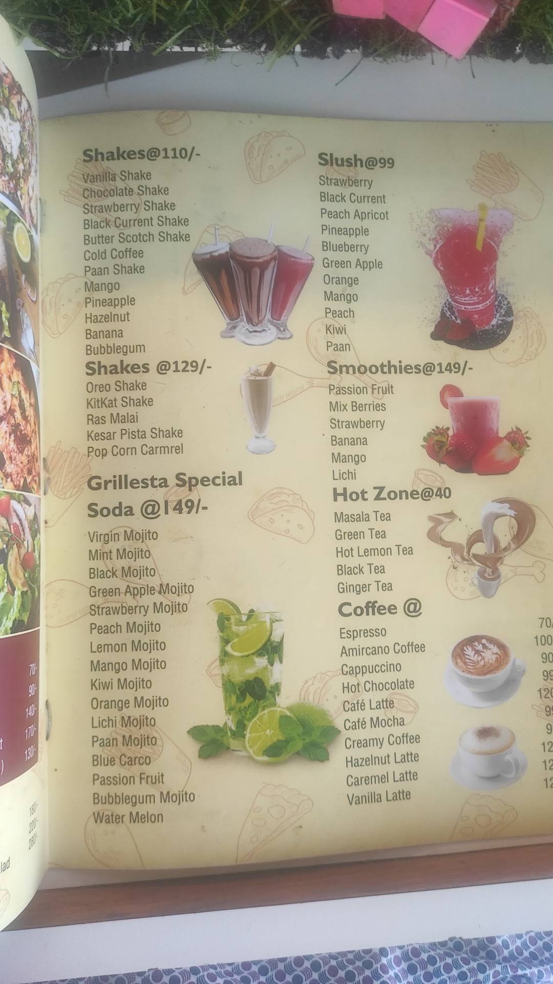 Grillesta Cafe-Best Resturant in Raja Sansi/Cafe/Dining Hall in Raja Sansi/Amritsar menu
