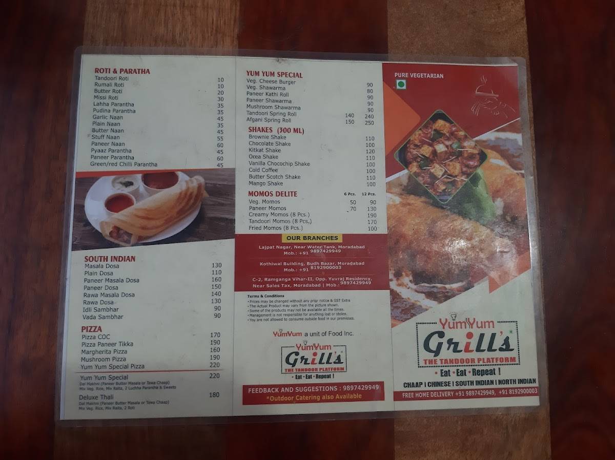 Grillz Tandoori Junction menu