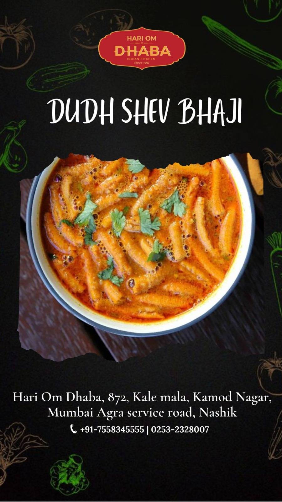 Hari Om Dhaba by Bunty Luthra Best Pure Veg Restaurant in Nashik Authentic Taste & Family-Friendly menu