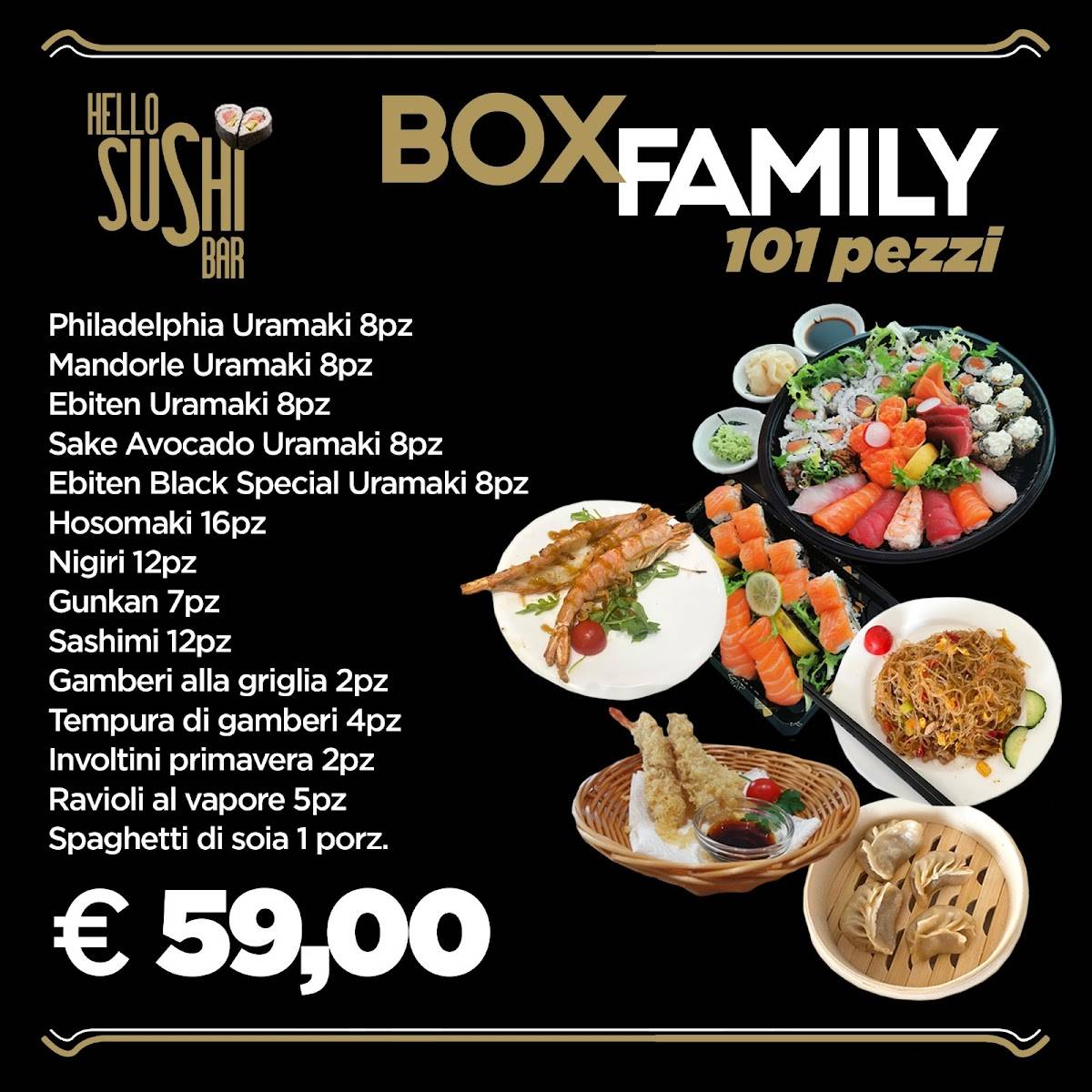 Menu di Hello Sushi Bar 