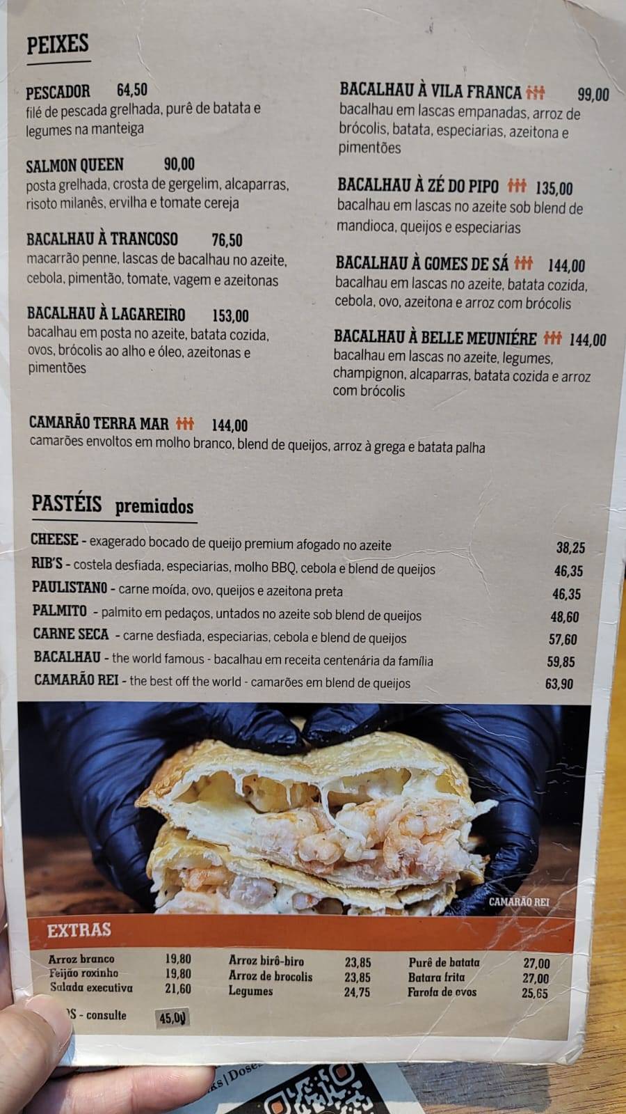 Hocca Bar cardápio