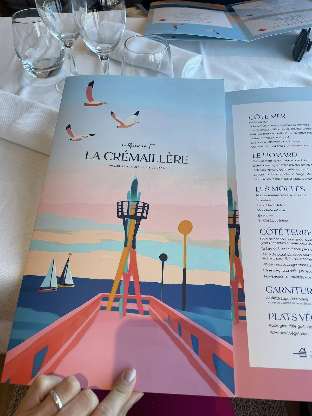 Menu de Hôtel-Restaurant La Crémaillère