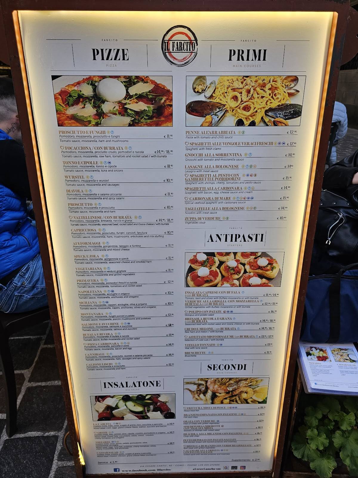 Menu di Il Farcito 