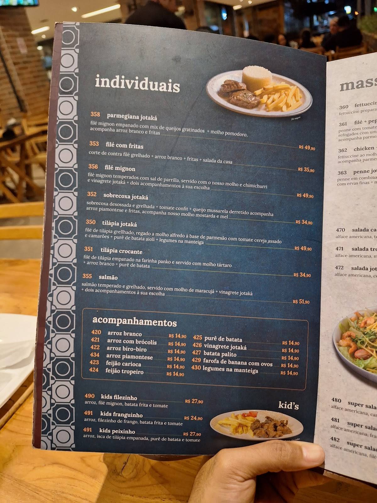 Jotaká cozinha + bar - Taguatinga cardápio