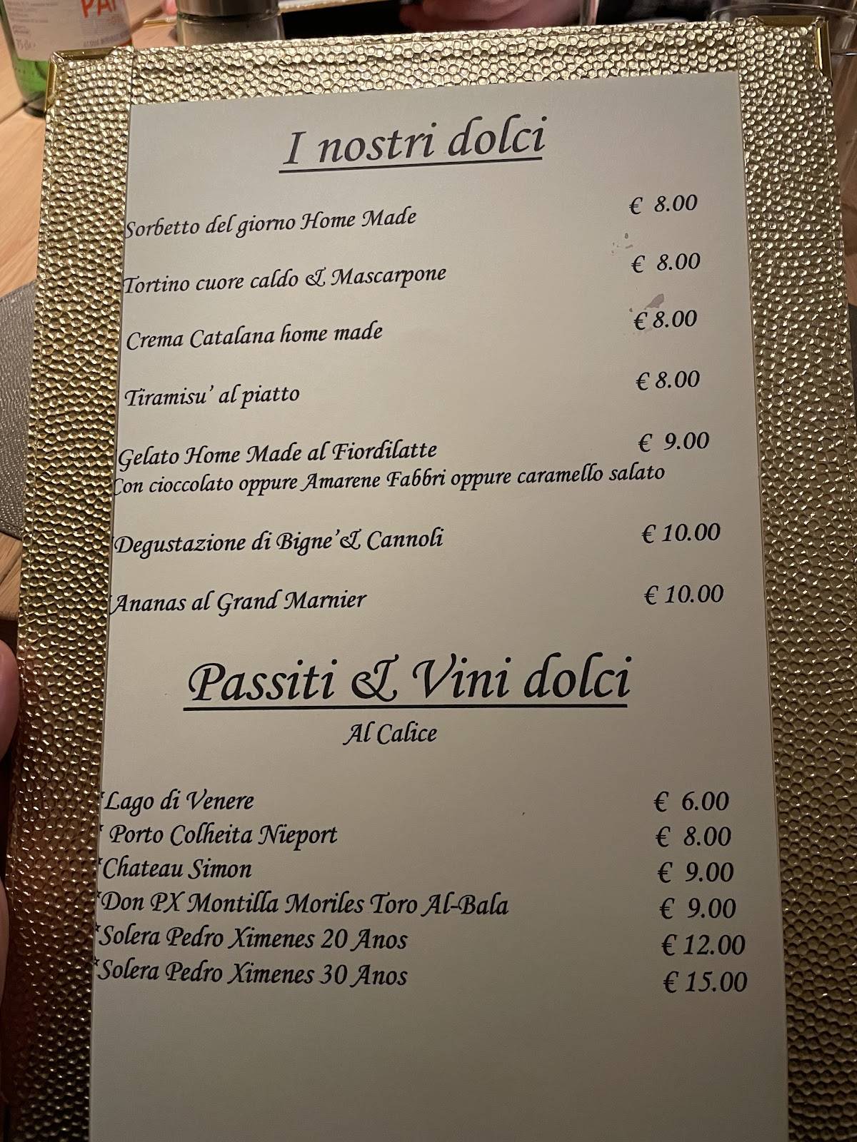 Menu di La Filetteria 2.0 