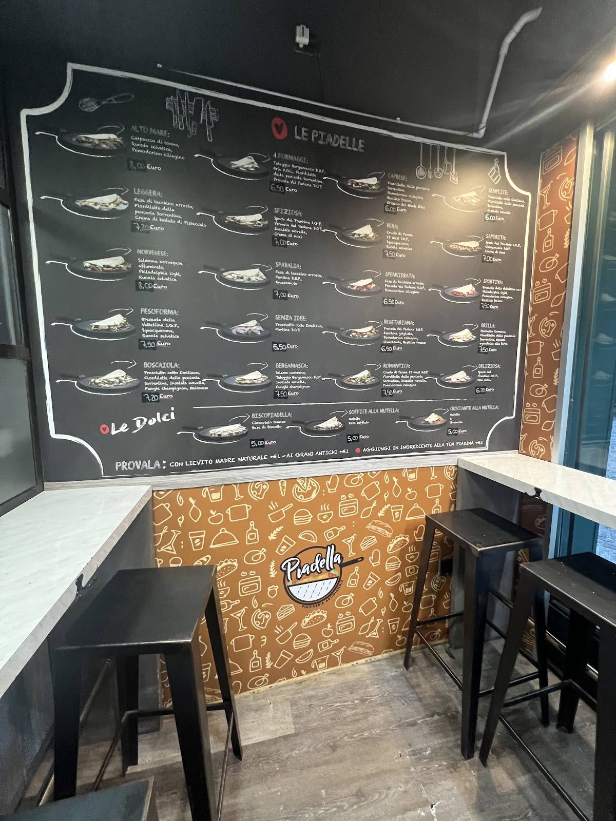 Menu di La Piadella 