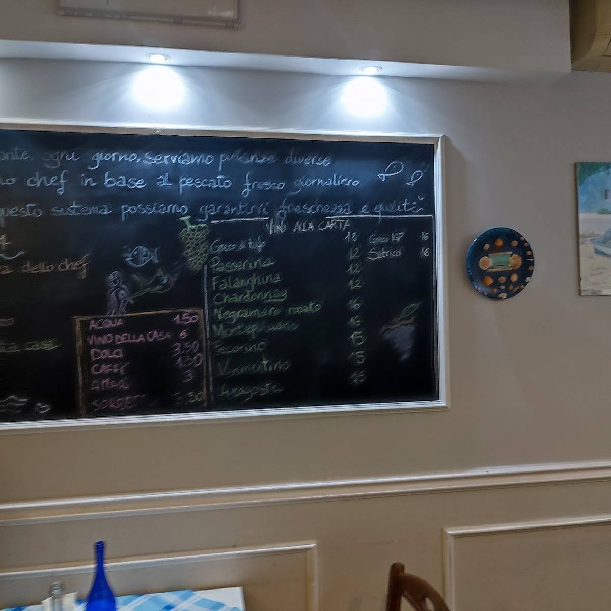 Menu di La barchetta del pescatore 