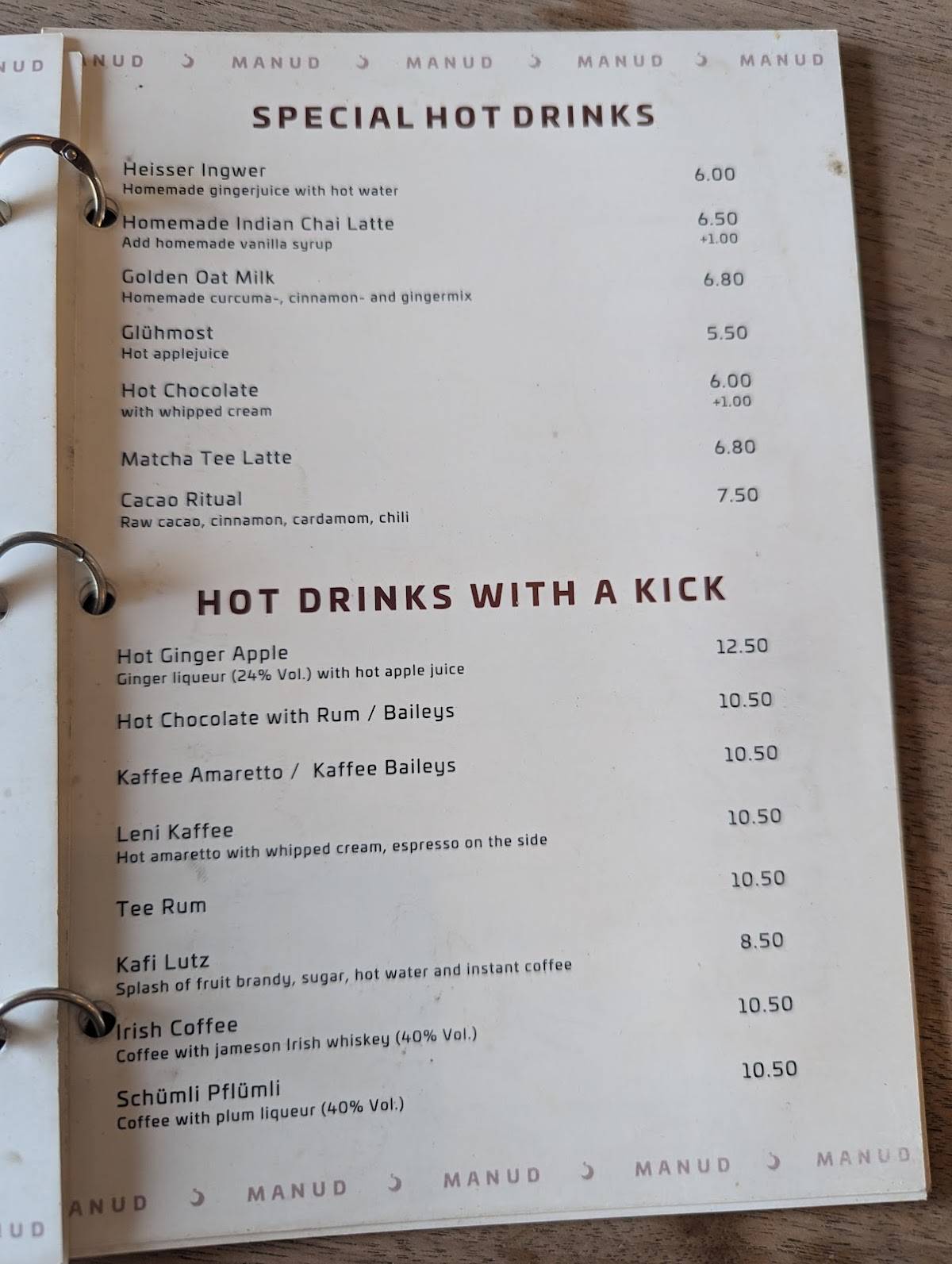 Menu di MANUD 