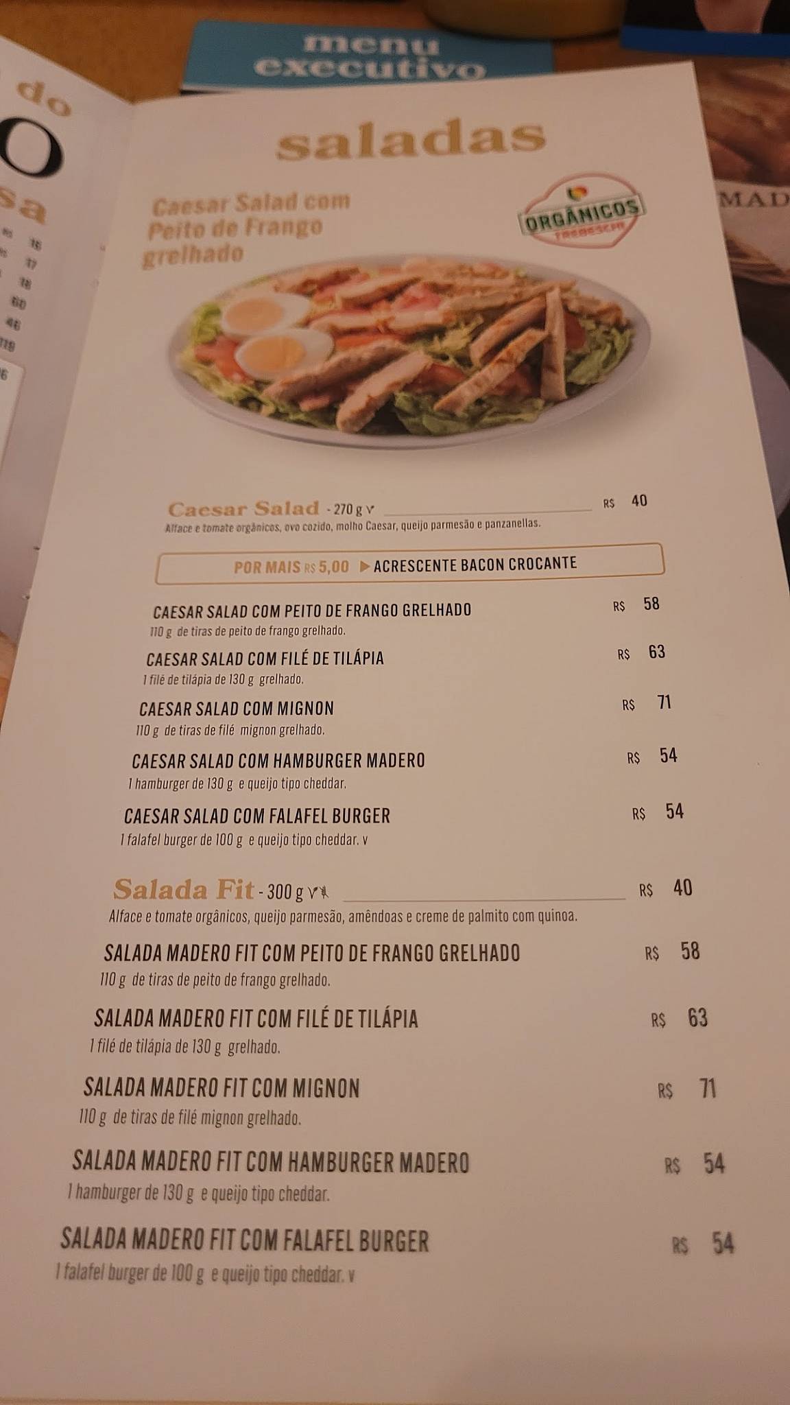 Madero Steak House União Osasco cardápio