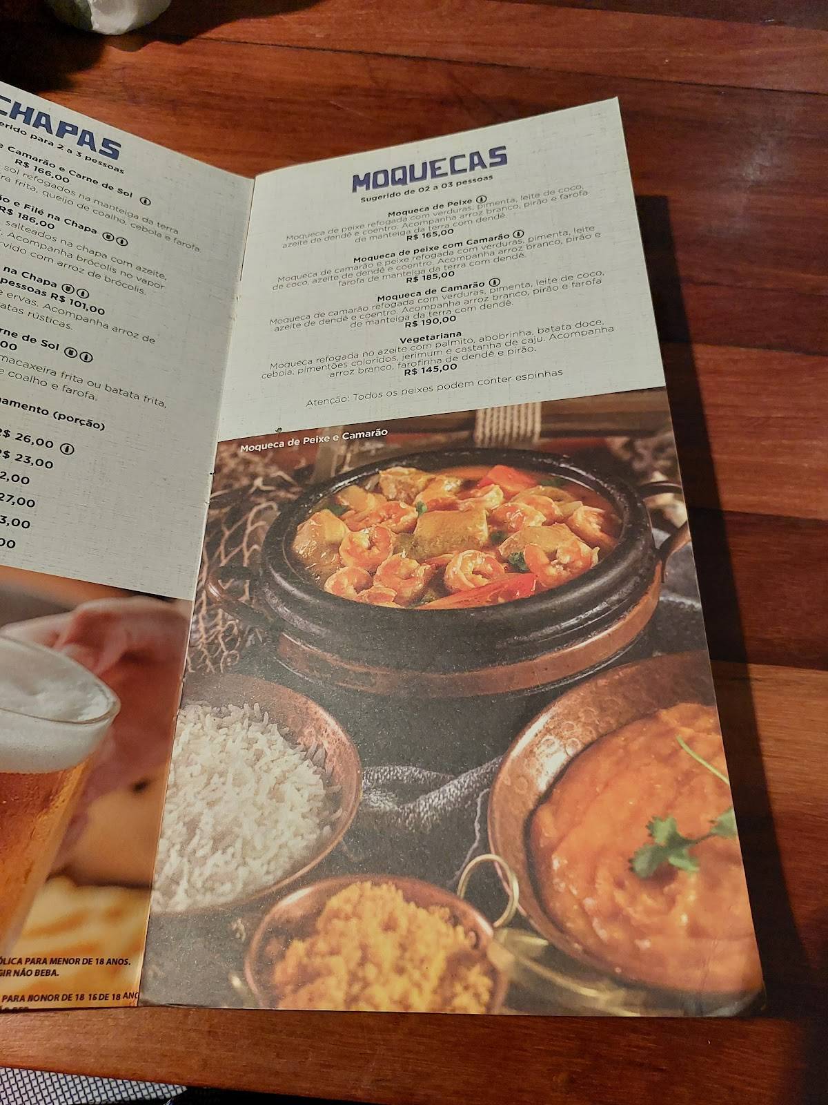 Restaurante Mangai - Recife cardápio