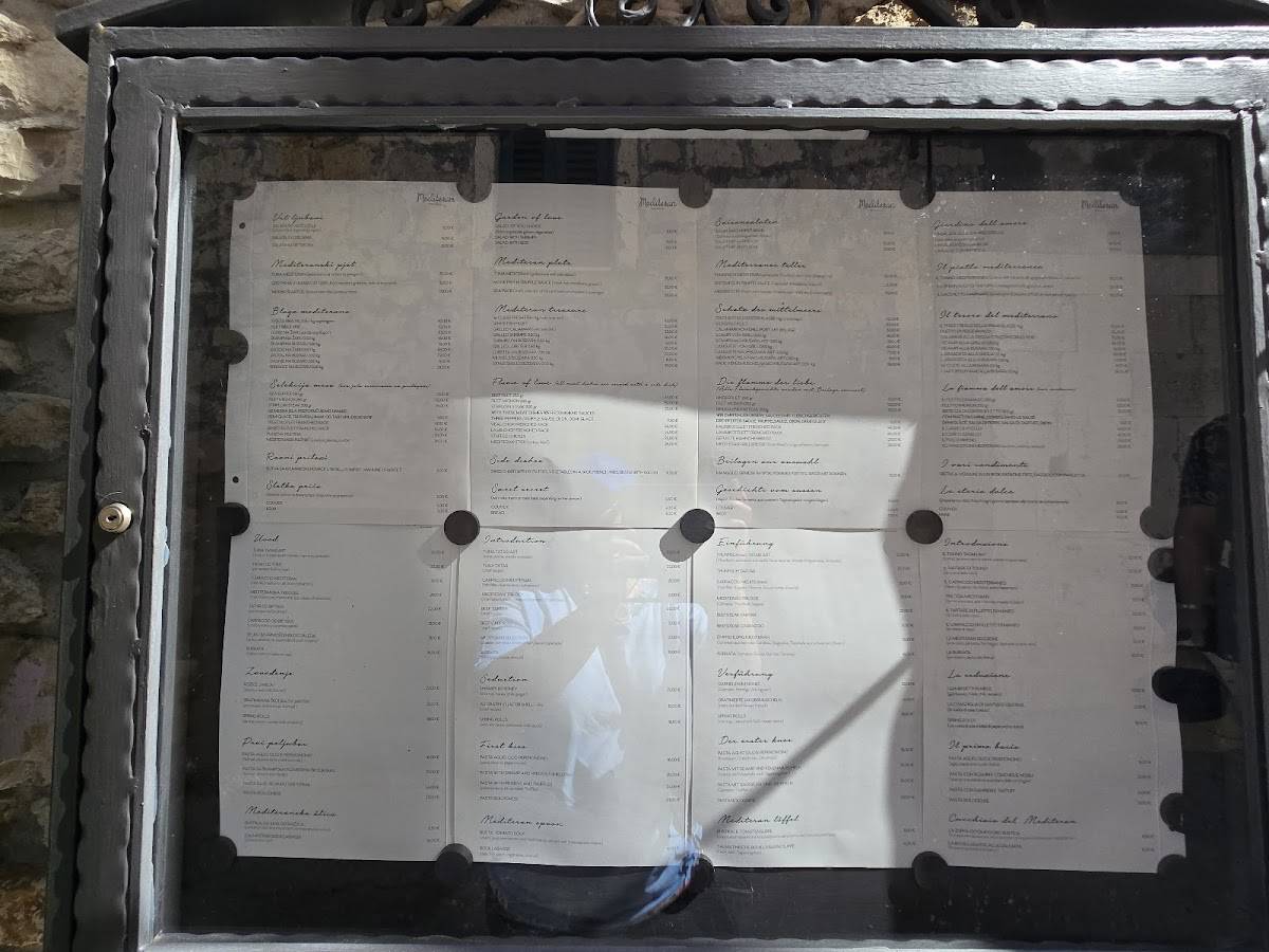 Menu di Restaurant Mediteran 