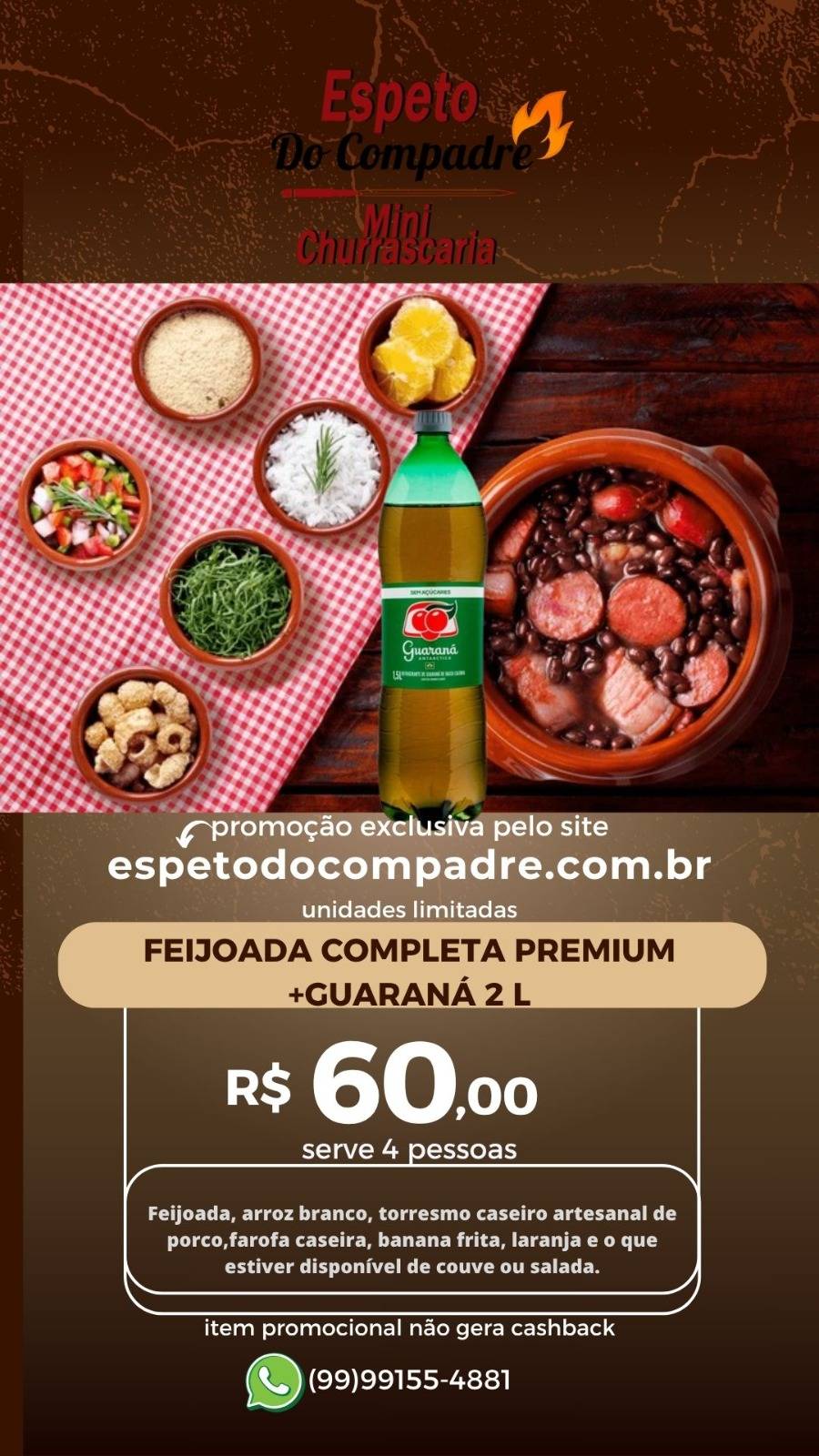 Churrascaria Espeto do Compadre cardápio