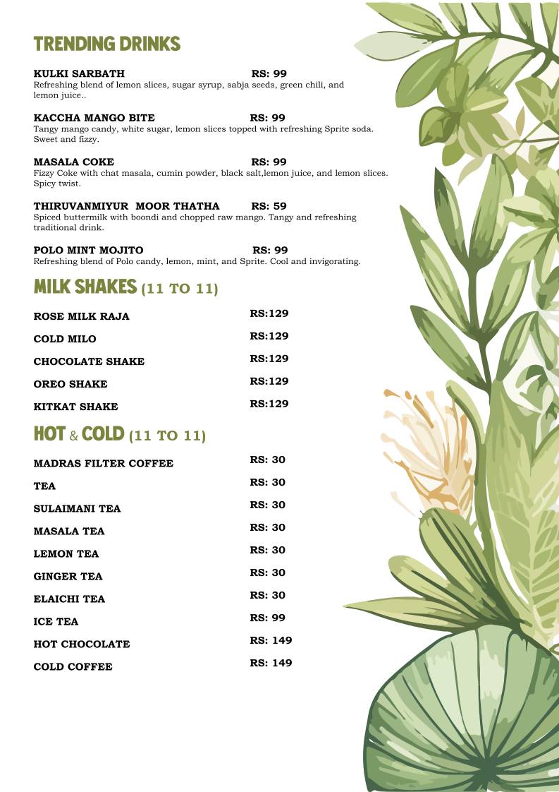 Mokchi Cafe - Best Restaurants & Non Veg Restaurants menu