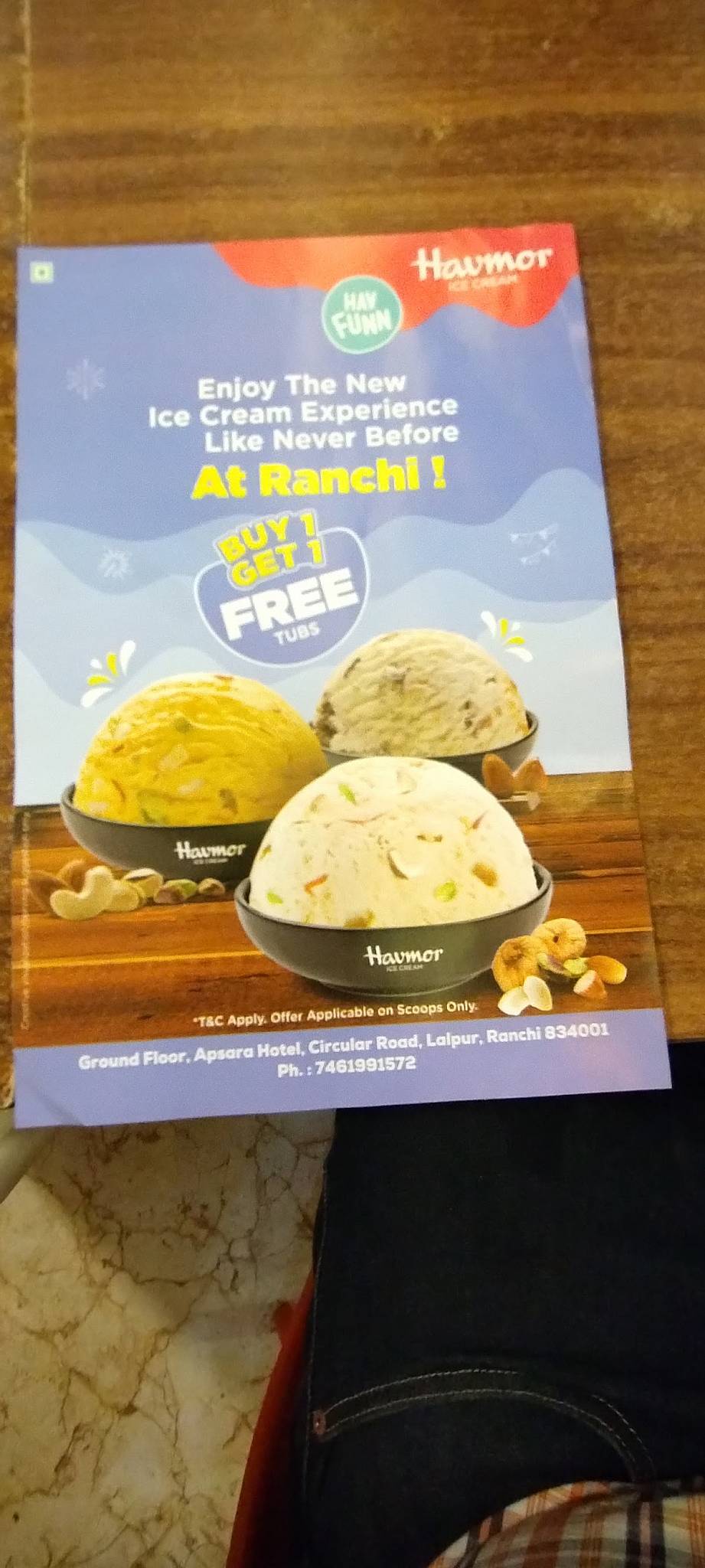 NTL BAKERY AND ICE CREAM menu