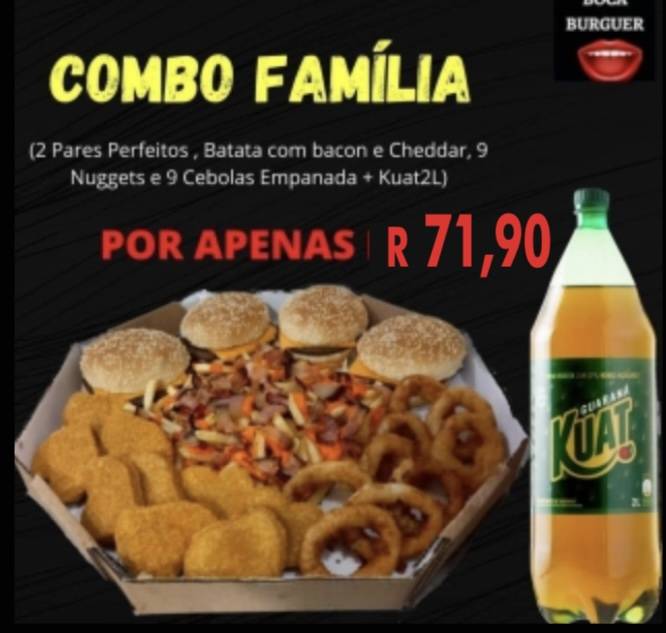 Novo Boca Burger cardápio