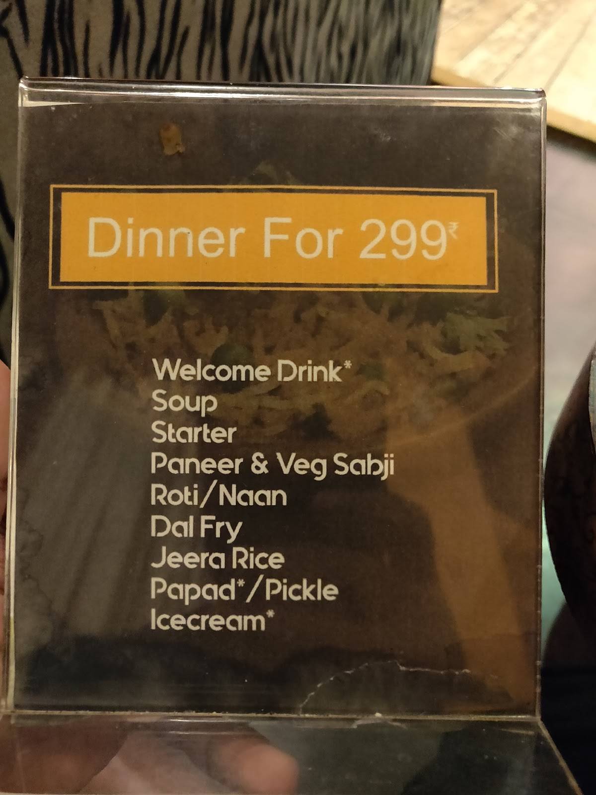 Orange Courtyard menu