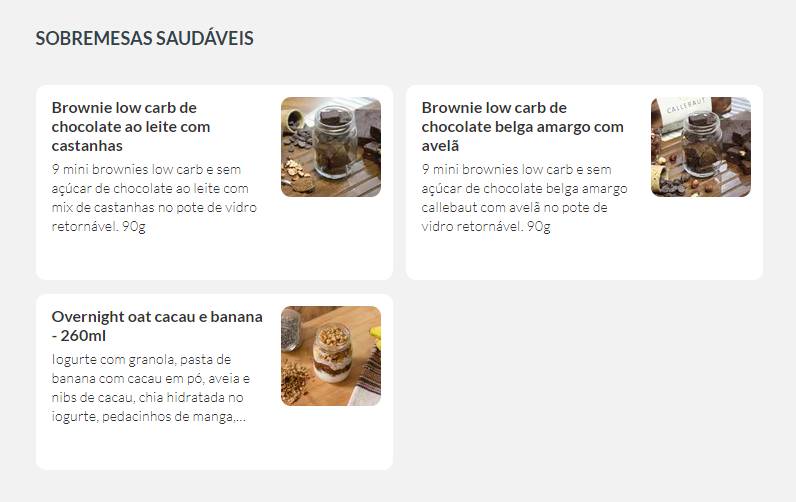 Oui Saladas cardápio