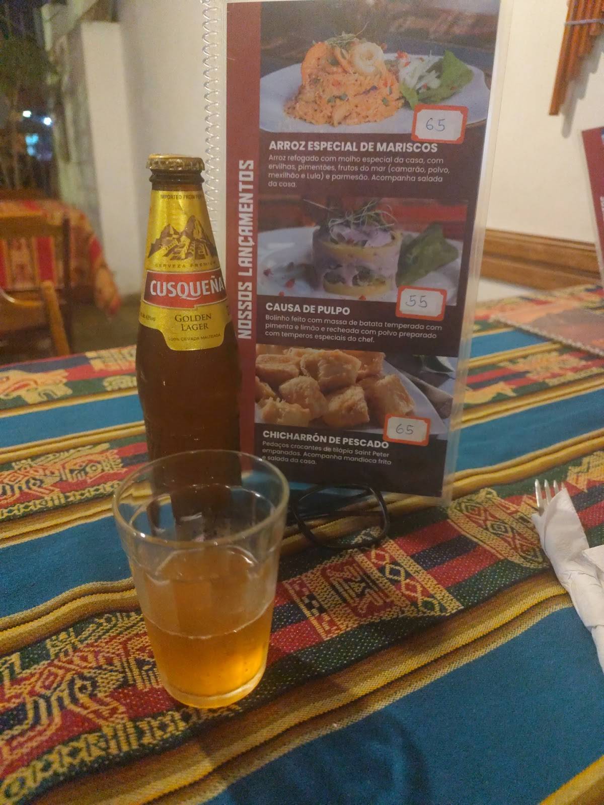 Perú Tradición cardápio