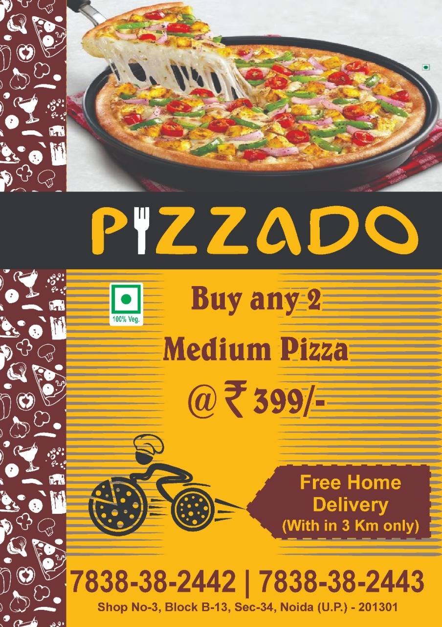 Pizzado menu