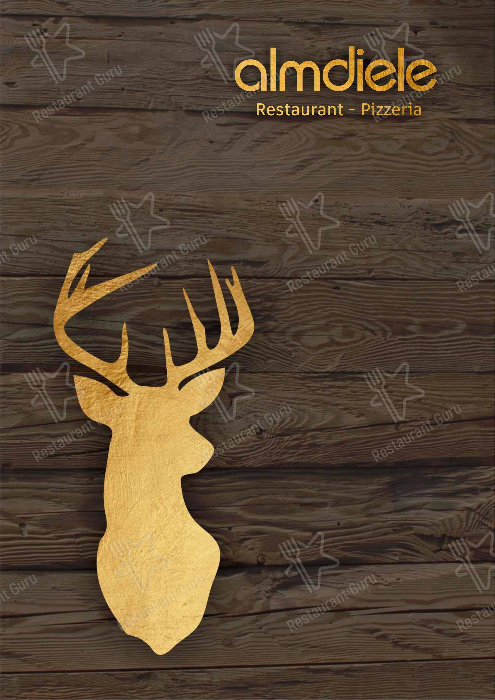 菜单 per Ristorante Pizzeria Almdiele ristorante