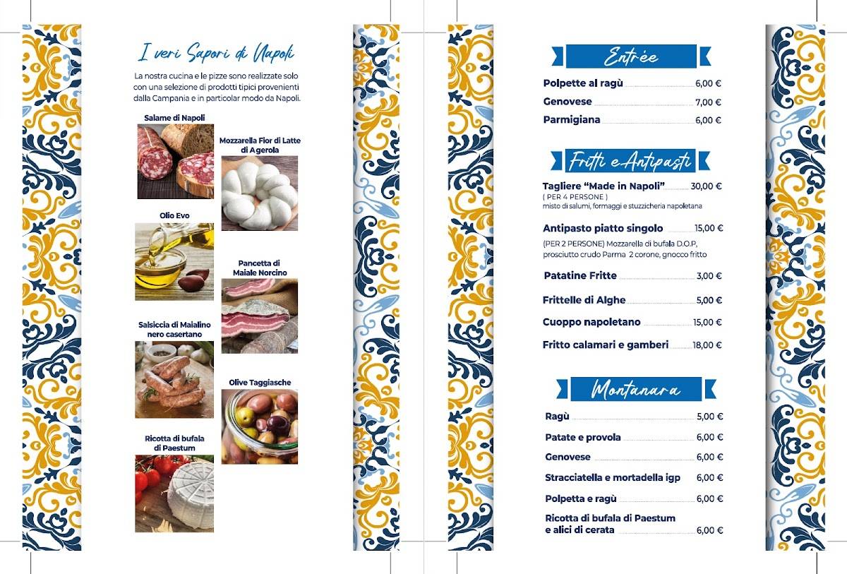 Menu de Pizzeria Made in Napoli