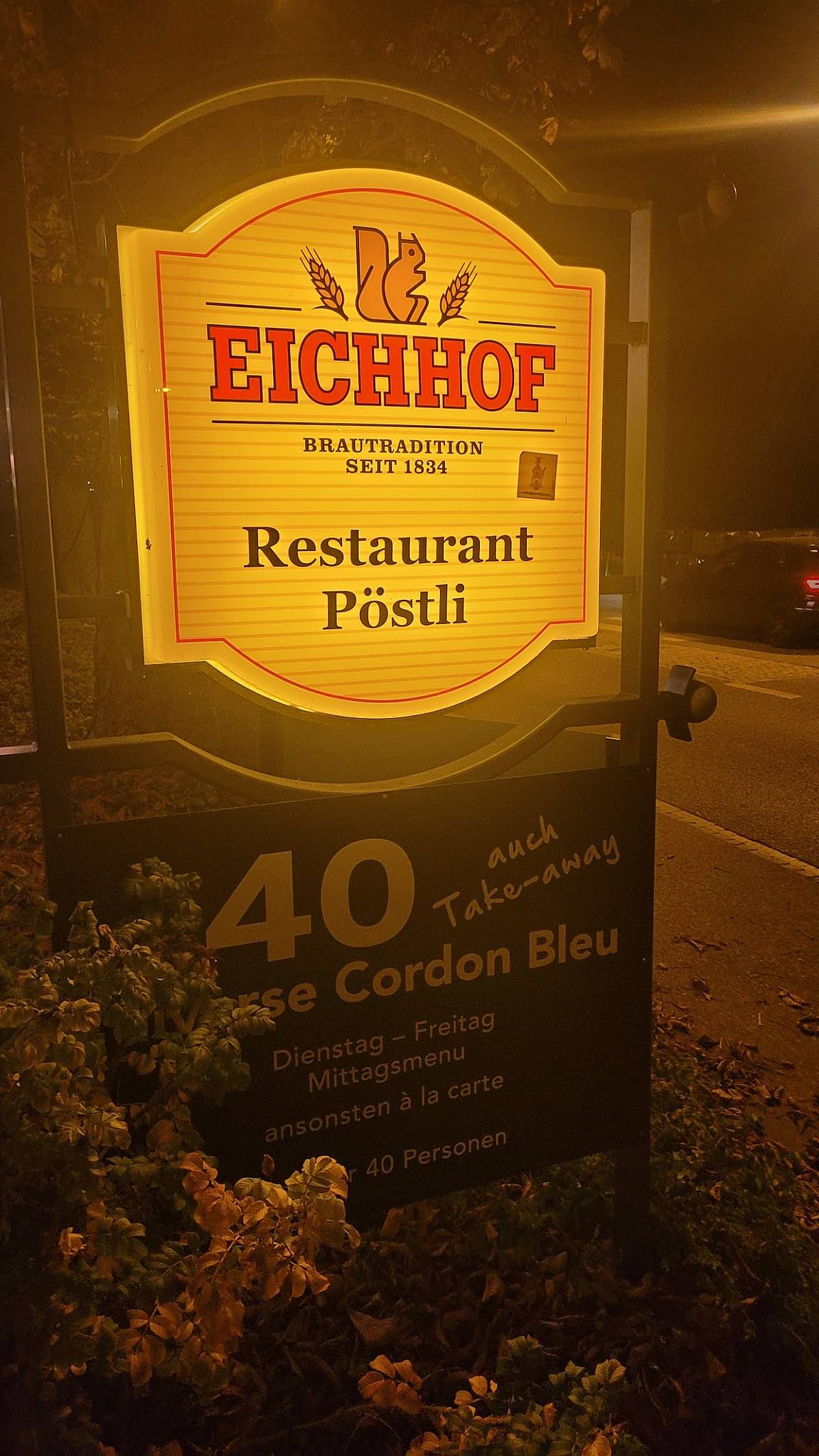 Menu di Restaurant Pöstli 