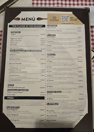 Menu di Putechella 