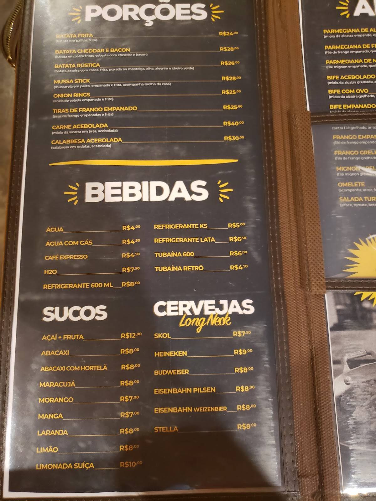 Quintal burger cardápio