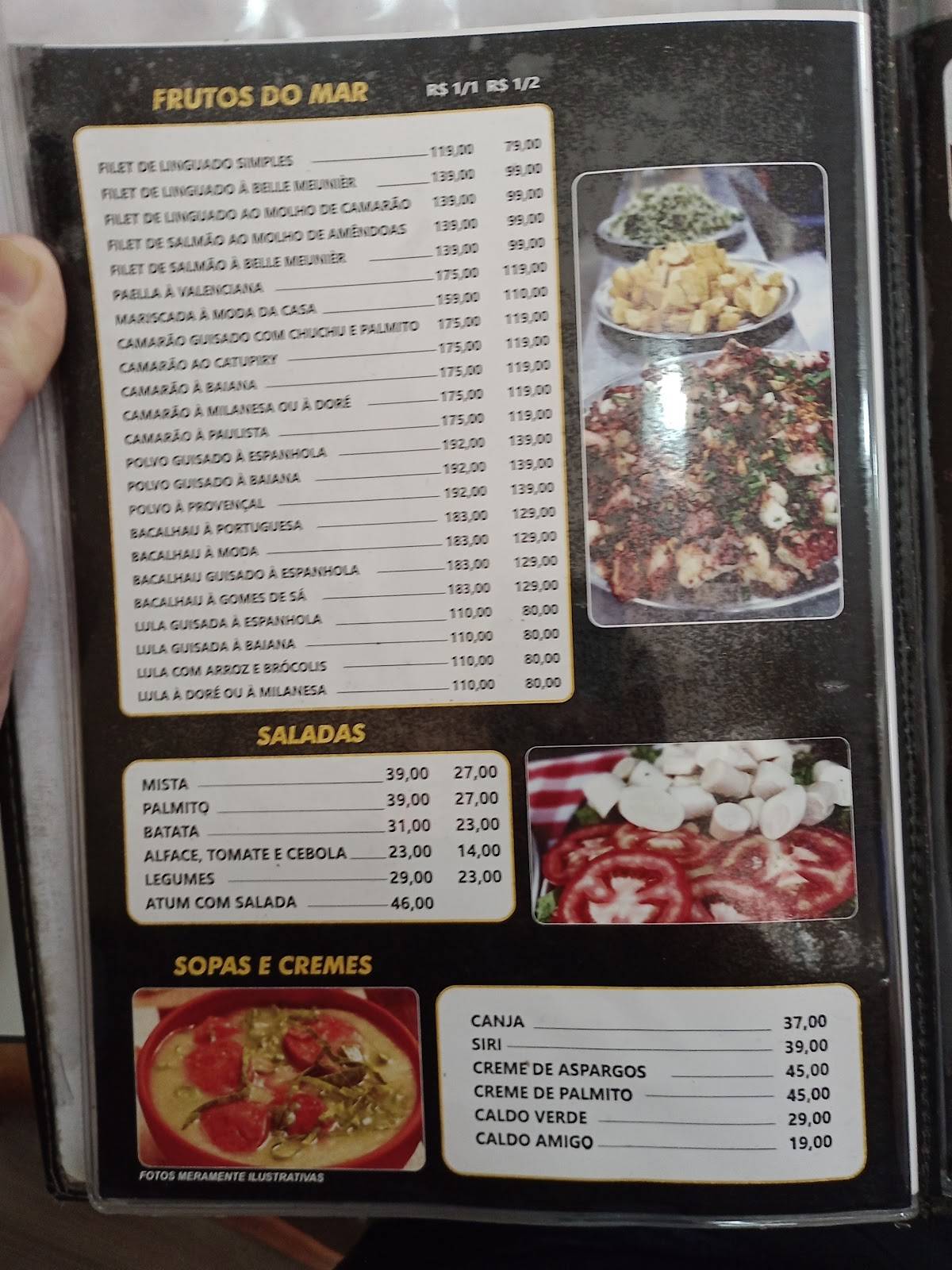 Manolo Bar e Restaurante cardápio