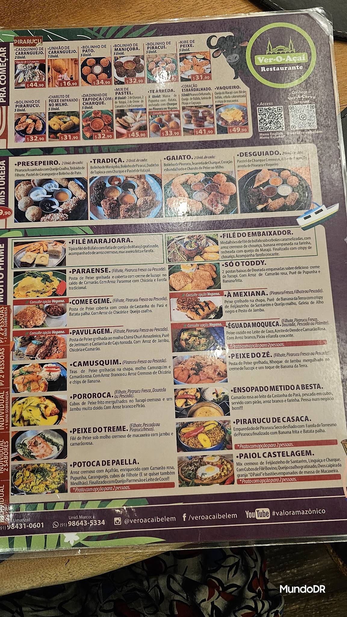 Restaurante Ver O Açaí - Umarizal cardápio