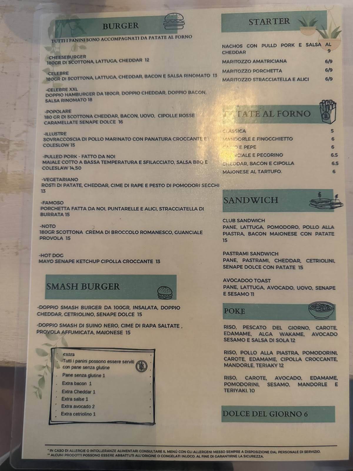 Menu di Rinomato San Giovanni 
