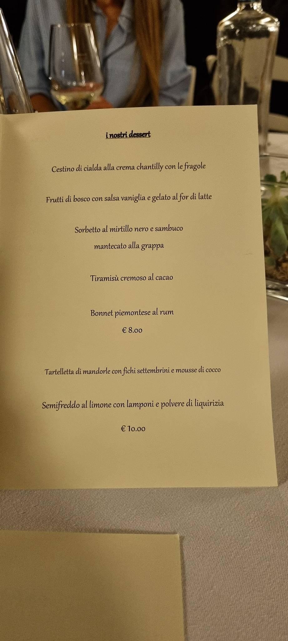 Menu di Ristorante il Faro 