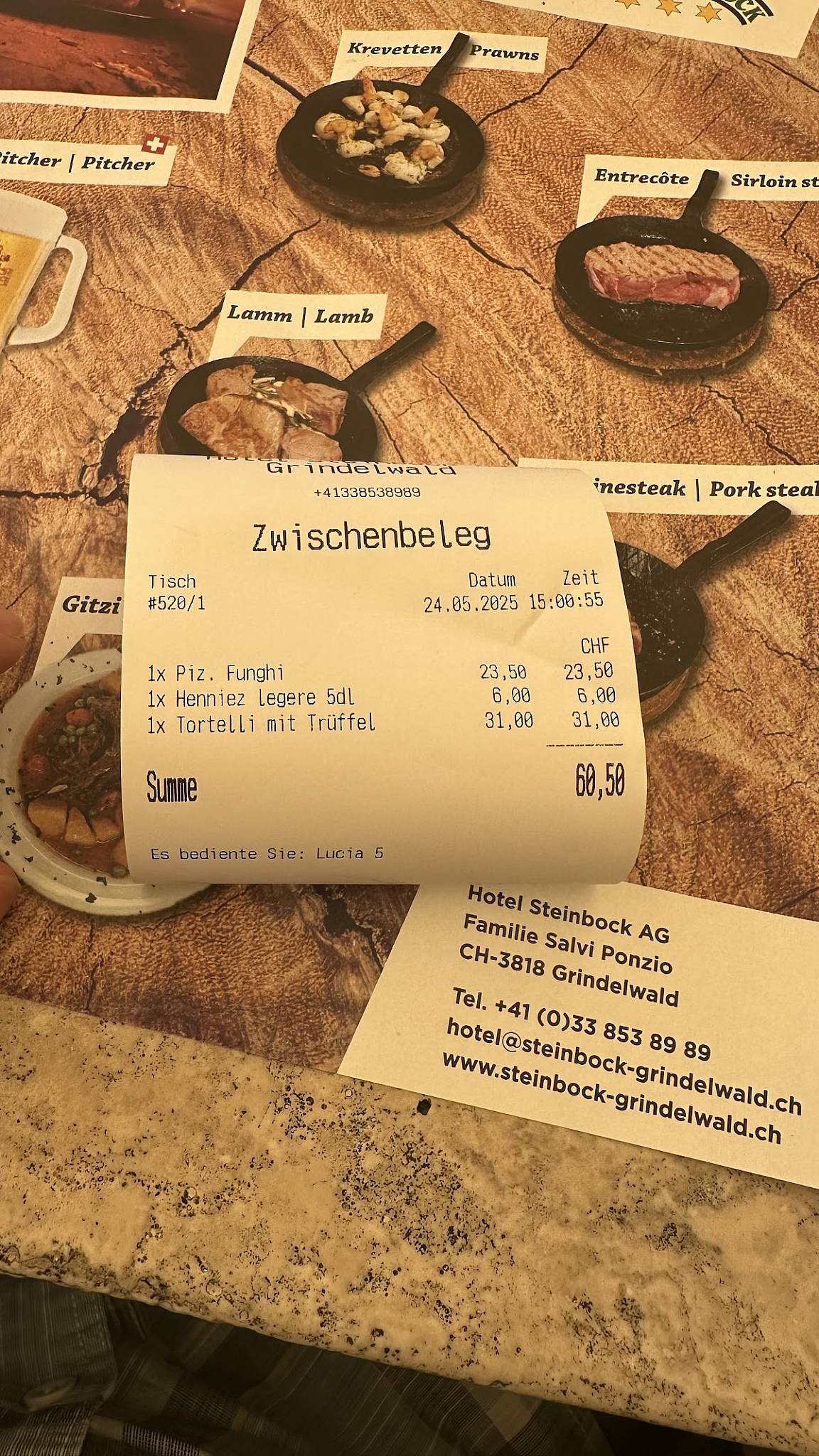 Menu di Ristorante pizzeria Da Salvi 