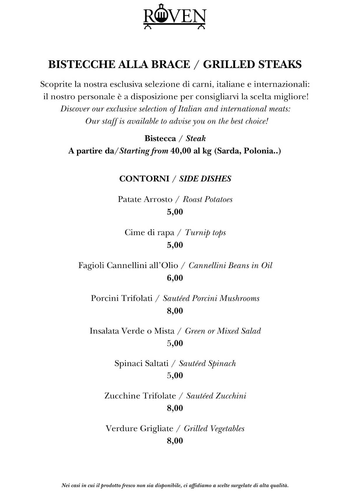 Menu di Roven 