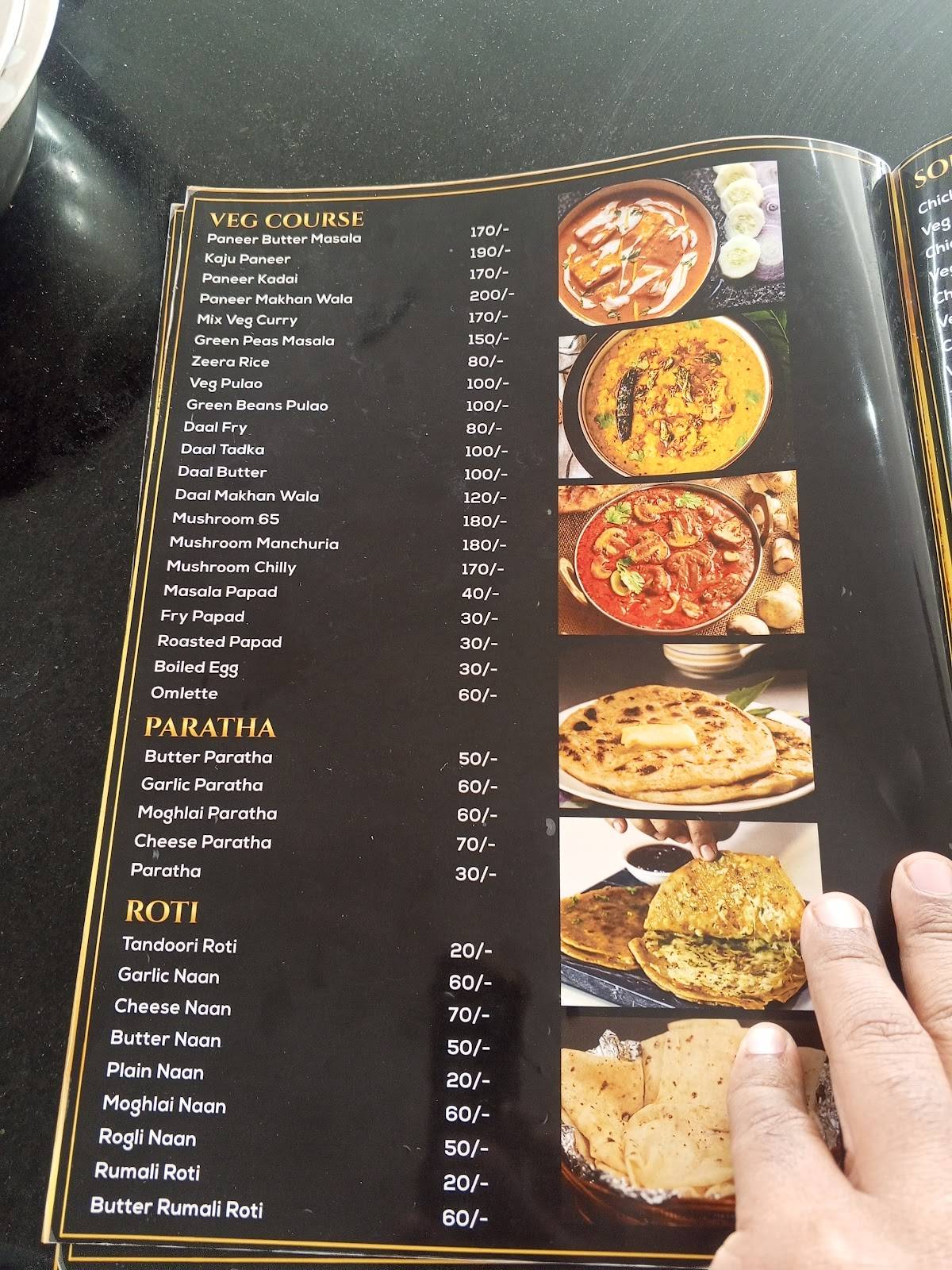 Royal Kalyani Hotel menu