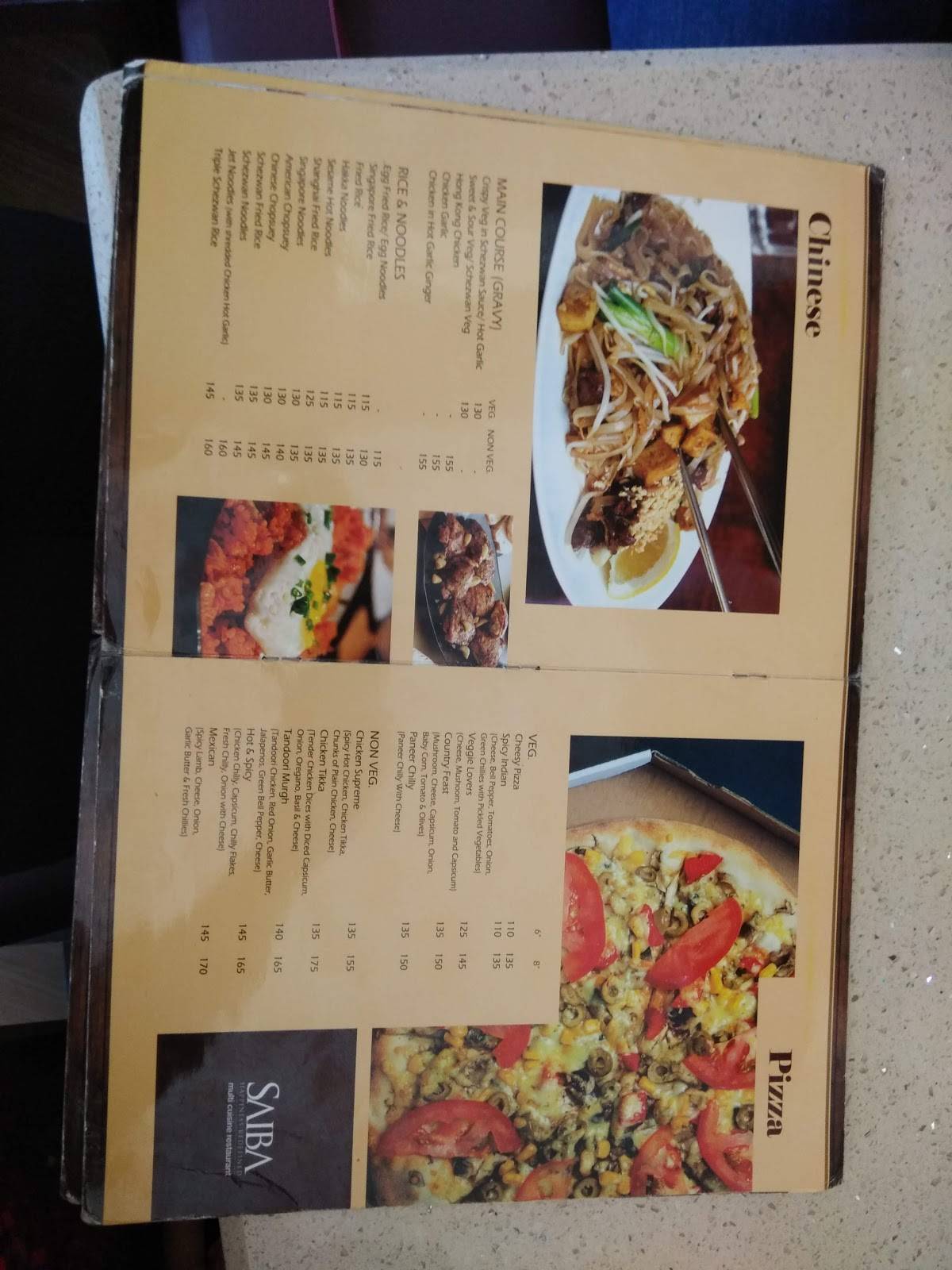 SAIBA @ KMC Food Court menu