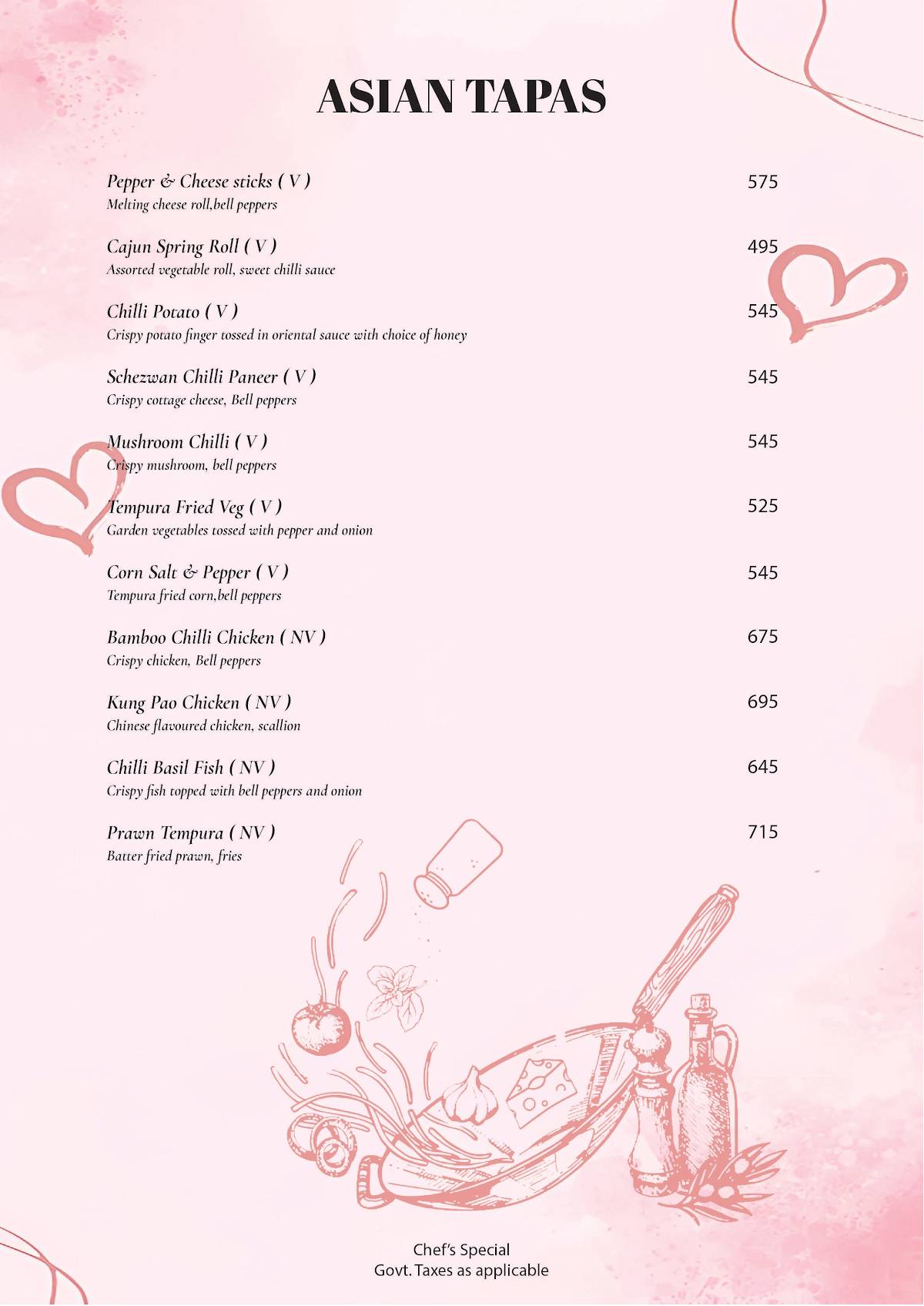 Saucy Cocktail Garden – Restaurant in Rajouri Garden Party Place in Rajouri Garden Bar in Rajouri Garden menu