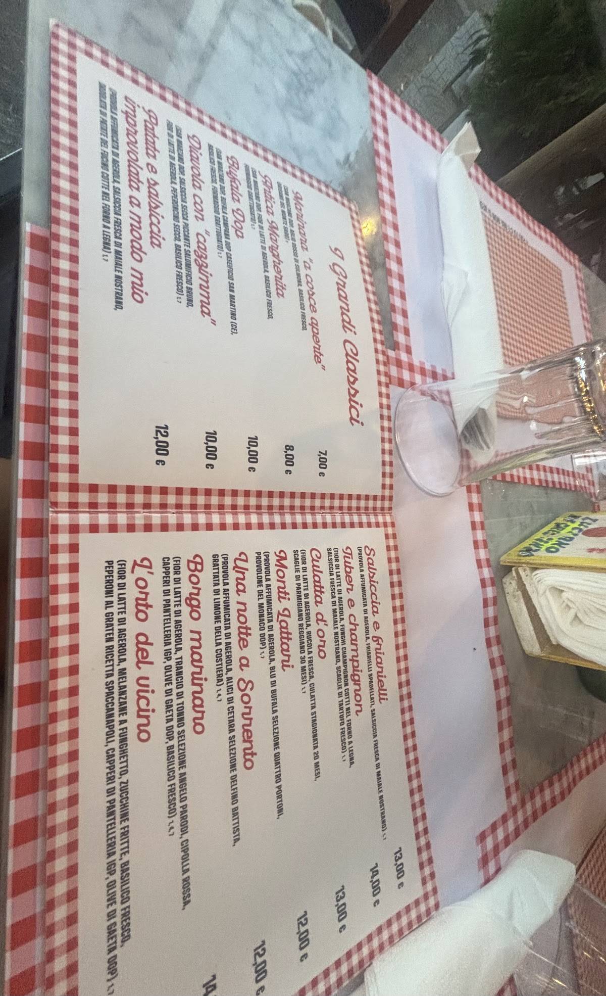 Menu di Spaccanapoli Chieti 