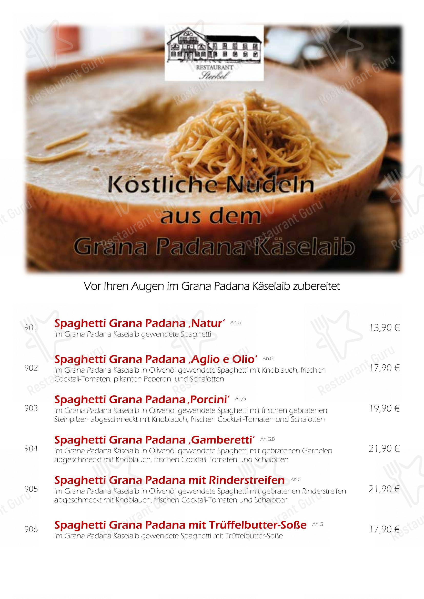 Menu pour Restaurant Sterkel restaurant