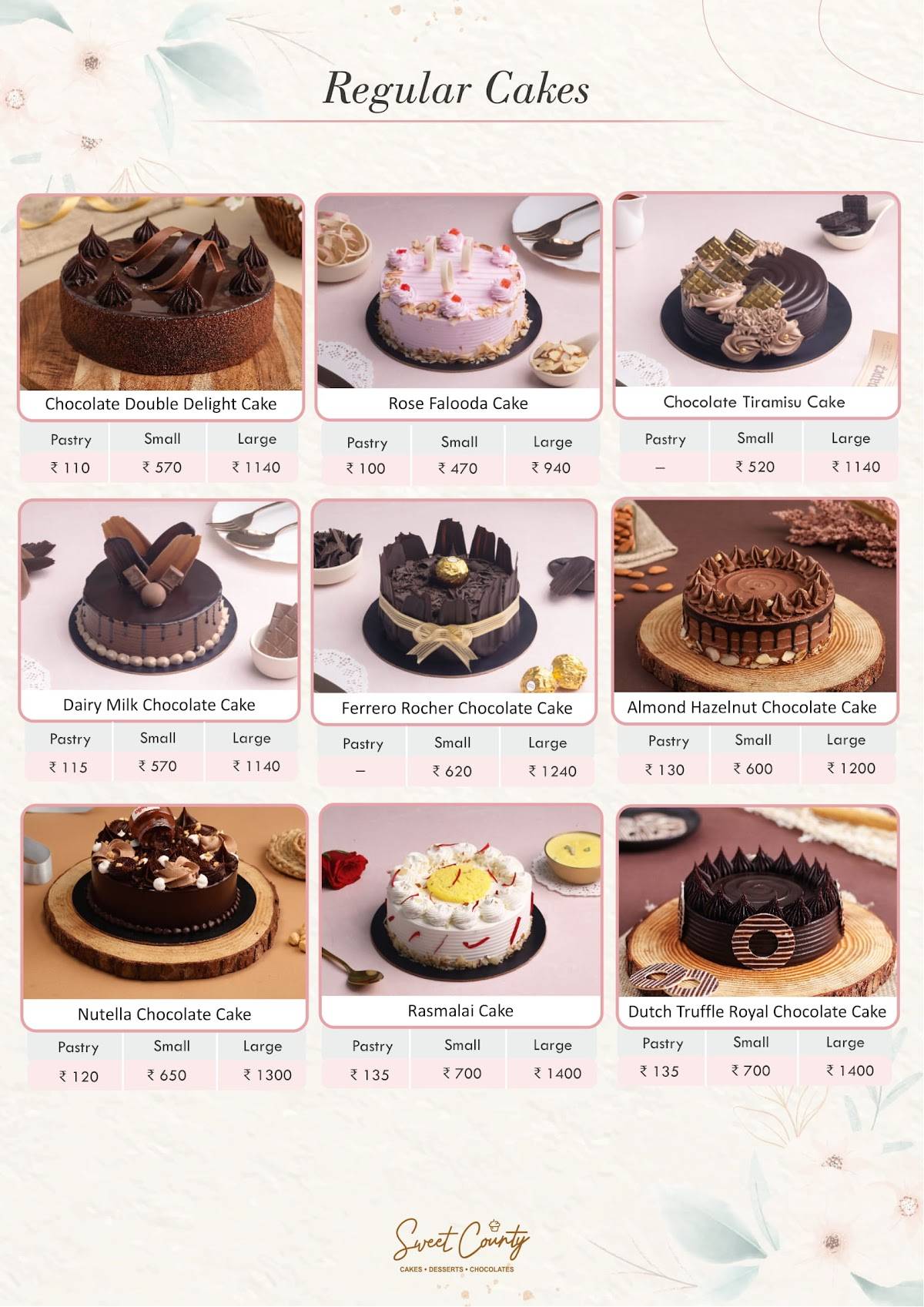 Sweet County Dombivli menu
