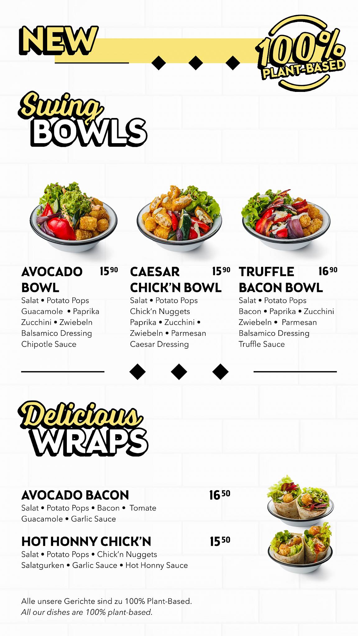 Menu di Swing Kitchen 