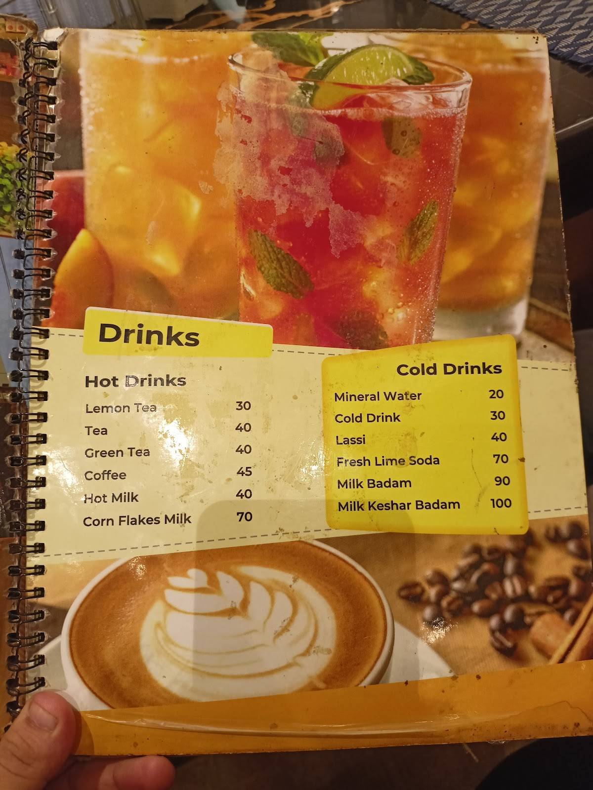 Teetu sweets and restaurant menu