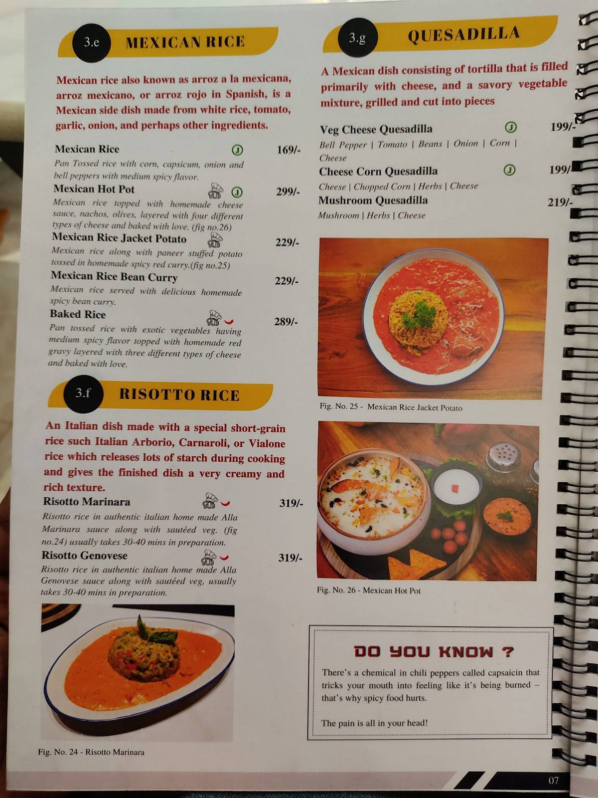 The 90s Café - Chapter 2 menu