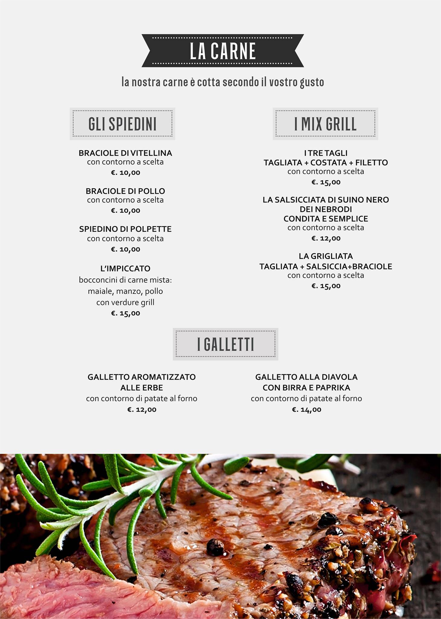 Menu di The Burg al Duomo 
