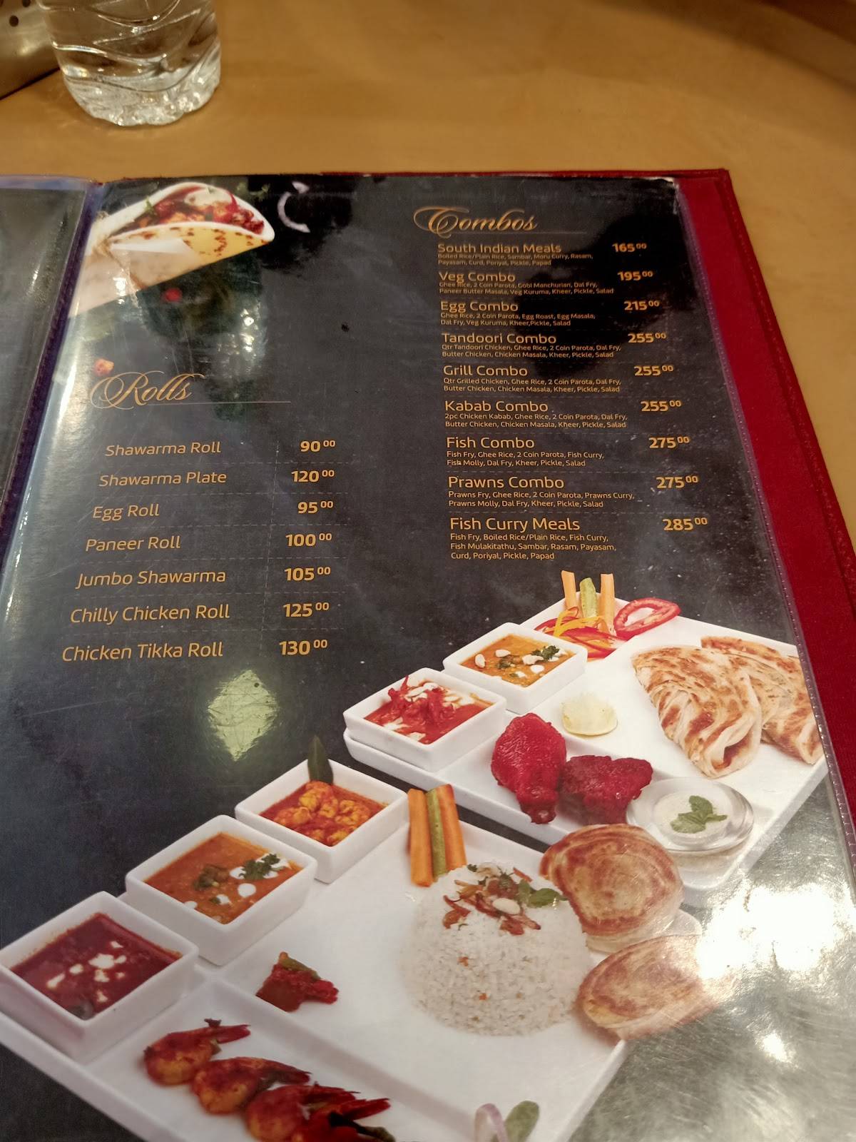 BROUN Hotel menu